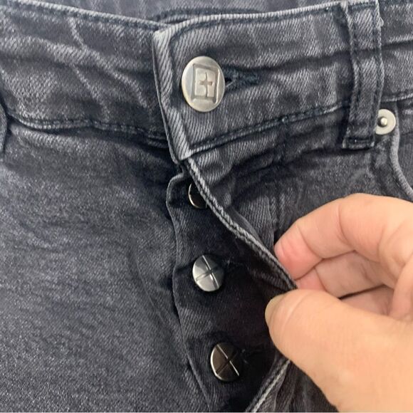 KSUBI Black Jeans Men’s 31 Chitch Laid Red Crosses Slim Fit Denim - Picture 7 of 14